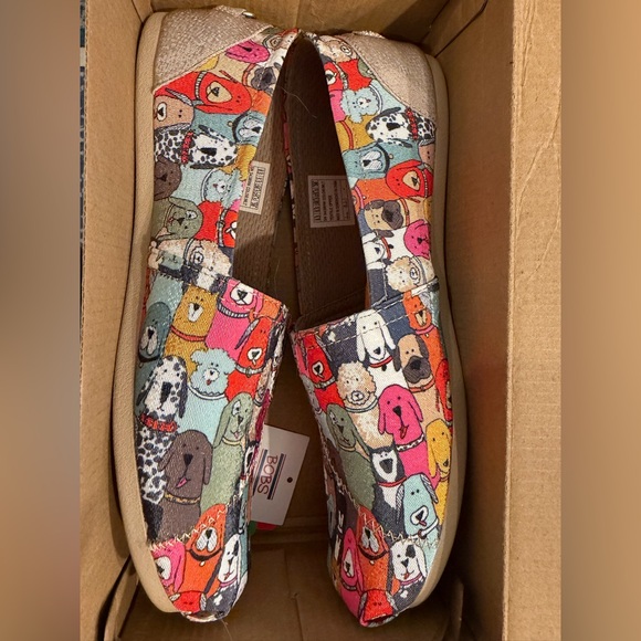 BOBS from Skechers Wag Party Dog Print Slip-On Shoes Women’s 8 Wide Memory Foam - Picture 3 of 10